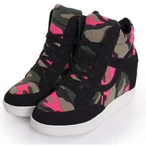 HighTop Camouflage Platform Sneakers Size 7